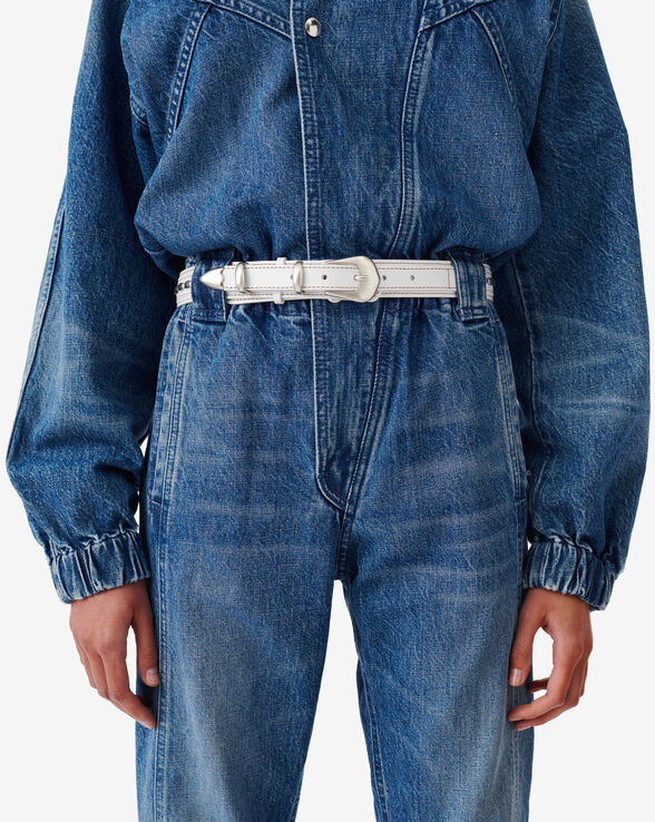 ALBA LEATHER STUDDED BELT